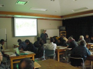 里山の育て方についての講演